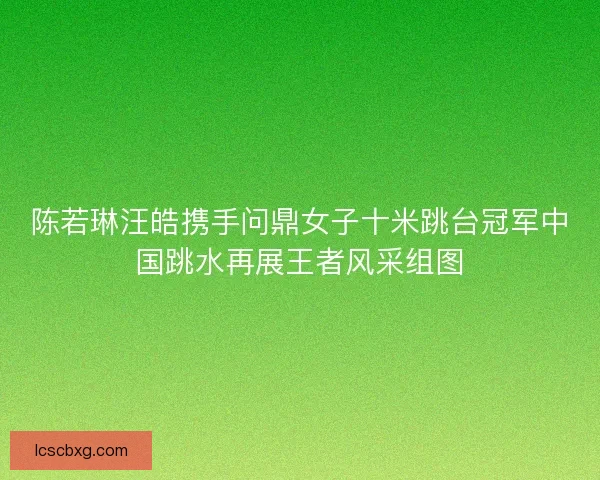陈若琳汪皓携手问鼎女子十米跳台冠军中国跳水再展王者风采组图